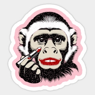 Pretty Monkey Sticker